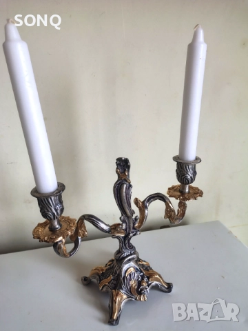 Страхотен Канделабър В Стил Луи XV, снимка 7 - Антикварни и старинни предмети - 52634340