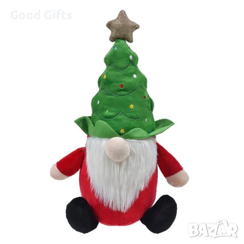 Коледен плюшен гном, 35 см, снимка 1 - Плюшени играчки - 42792417