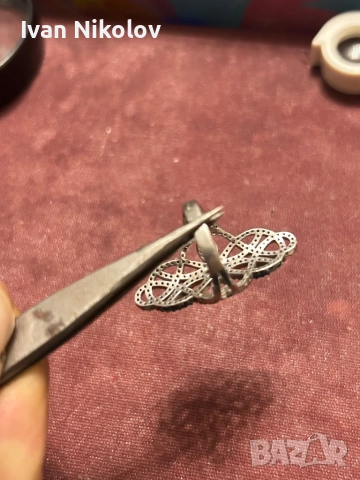 Дамски сребърен пръстен с 103 броя цирконии, снимка 4 - Пръстени - 52852189