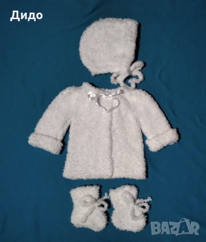 Ръчно плетени бебешки дрешки 3-6м , снимка 4 - Други - 9198598