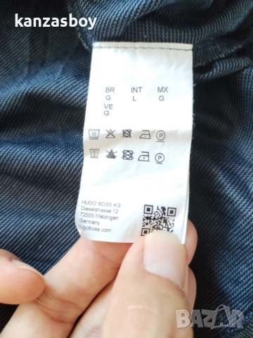 hugo boss - страхотна мъжка тениска КАТО НОВА L, снимка 7 - Тениски - 51694952