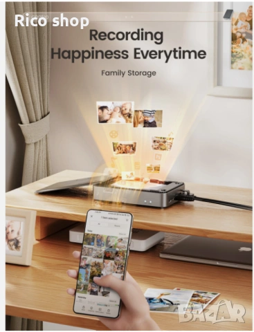 ORICO Персонално облачно съхранение, мрежово свързано съхранение, 3.5-инчов корпус за твърд диск, снимка 5 - Друга електроника - 54132000