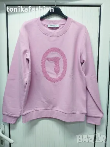 Розов суитшърт с лого , снимка 4 - Суичъри - 49075772