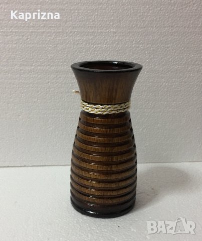 Керамична ваза с декоративна връзка - кафяв в Вази в гр. Монтана -  ID29967043 — Bazar.bg