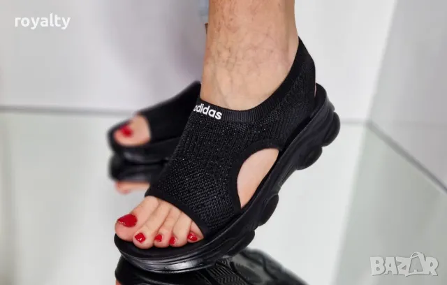 Adidas стилни черни дамски сандали , снимка 8 - Сандали - 50394062