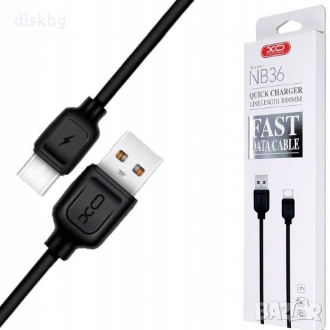 Нов бърз кабел Type-C, XO NB36, 1 метър