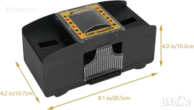 Automatic Card Shuffler (автоматична машина за разбъркване на карти), снимка 5 - Карти за игра - 56256304