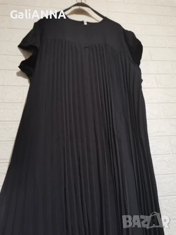 НОВА ДЪЛГА ЕФЕКТНА ПЛИСИРАНА РОКЛЯ 4XL-6XL, снимка 5 - Рокли - 51010290