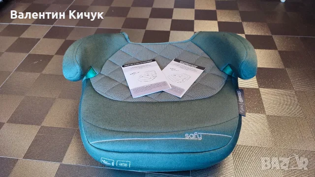 Седалка Isofix за кола за деца с височина от 125 см, зелено. Chipolino Safy. Абсолютно като ново., снимка 8 - Столчета за кола и колело - 56184253