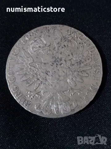Австрия 1780 - 1 талер - Мария Терезия , рестрайк , Сребърна монета №1, снимка 4 - Нумизматика и бонистика - 50010906