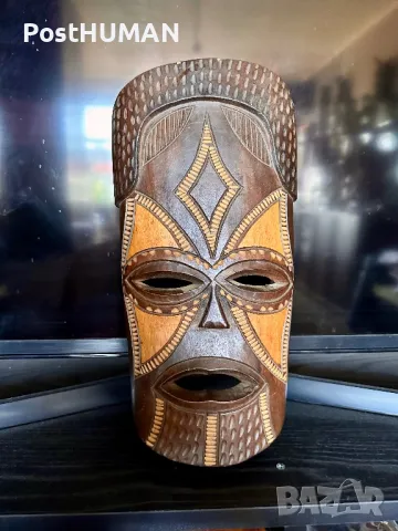 Африканска маска, снимка 2 - Антикварни и старинни предмети - 47384482