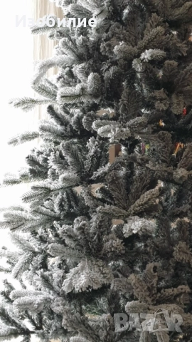 Изкуствена елха K r i n g Melbourne,  Цялата заснежена с метална стойка., снимка 4 - Декорация за дома - 52349540