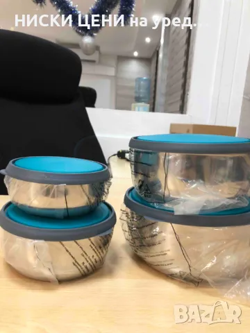 Kупи от неръждаема стомана за съхранение с капаци GOURMETMAXX , снимка 5 - Други стоки за дома - 48601648