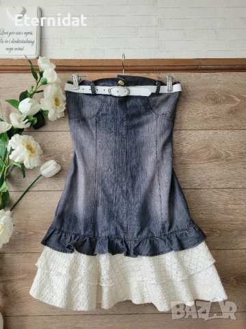 Дънкова бохо рокля 