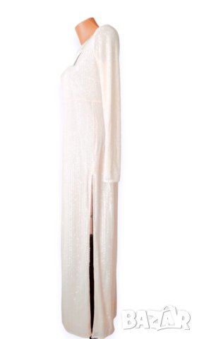 Нова PATRIZIA PEPE Long Dress with Pink Sequins Дълга Дамска Рокля It 42 (BG S размер), снимка 11 - Рокли - 42610703
