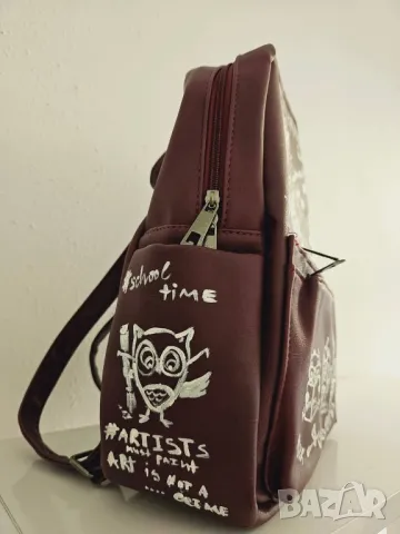 Нова рисувана раница, снимка 2 - Раници - 49374480