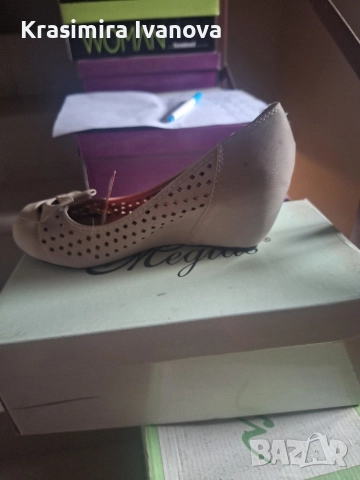 нови обувки на платформа беж , снимка 2 - Дамски ежедневни обувки - 52806463
