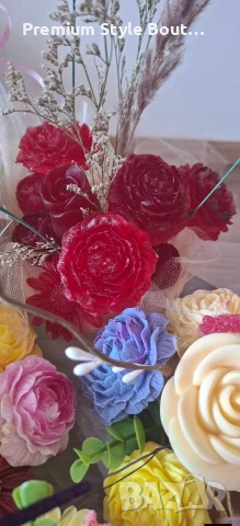 букет от соеви свещи , снимка 12 - Декорация за дома - 54004913