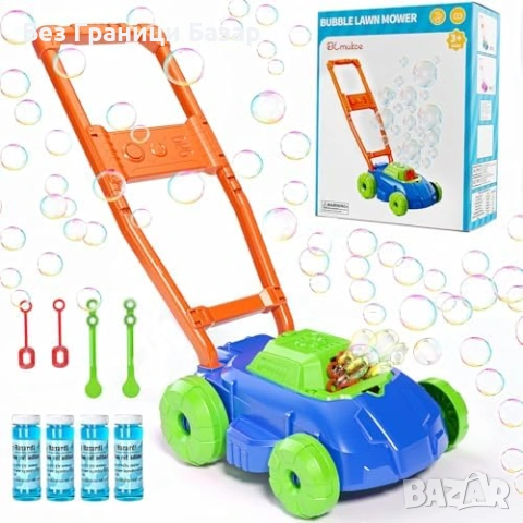 Нова Автоматична машина за сапунени балони мехурчета детска косачка синя играчка дете
