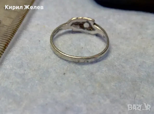 ЖИТНИ КЛАСОВЕ СТАР СРЕБЪРЕН ПРЪСТЕН СРЕБРО ВИСОКА ПРОБА АРТ ИЗРАБОТКА с ЩЕМПЕЛ на МАЙСТОРА 47512, снимка 5 - Антикварни и старинни предмети - 49601280