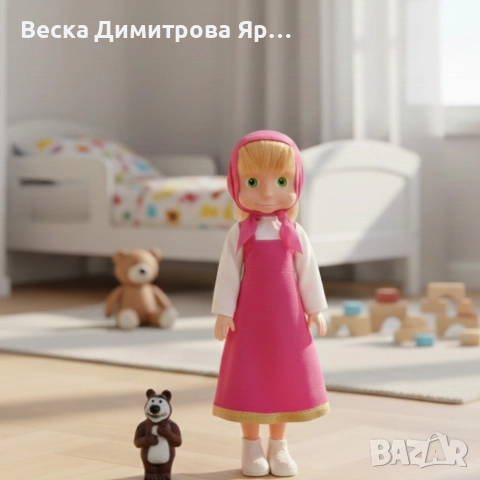 Голяма музикална детска кукла Маша от Маша и Мечокът, снимка 3 - Кукли - 52900620