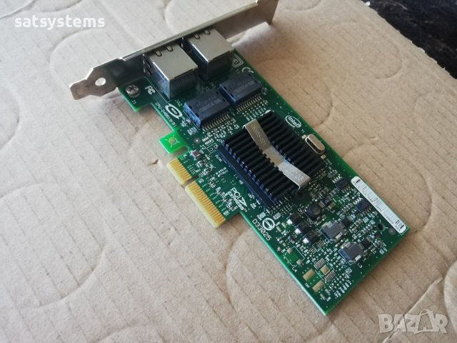 Intel Pro/1000 PT Dual Port Server Adapter PCI-E, снимка 4 - Мрежови адаптери - 32878750