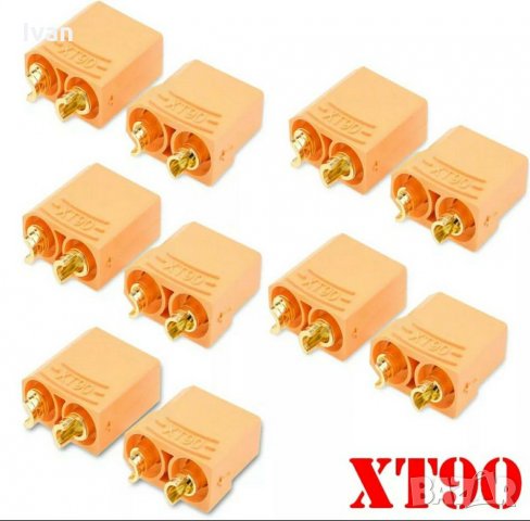 Конектори XT90 Battery Connector Set 4.5mm Male Female Gold Plated Banana Plug, снимка 7 - Друга електроника - 30340084