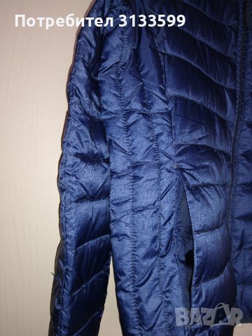 Дамско синьо яке с качулка , снимка 4 - Якета - 37344474