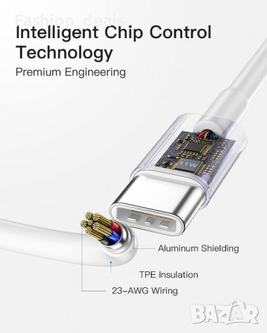 Ново зарядно 110W за лаптоп Mac book Pro/Air USB-C Стенен адатпер + кабел, снимка 2 - Други - 39741108