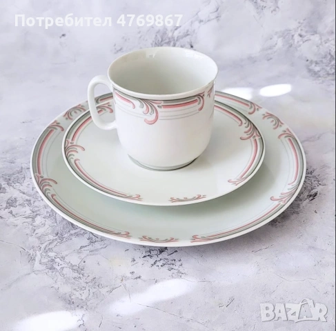 Троен порцеланов сет, снимка 3 - Чаши - 53897770