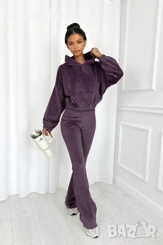 Дамски комплект от две части от кадифе Willow, 3цвята , снимка 12 - Комплекти - 52232530