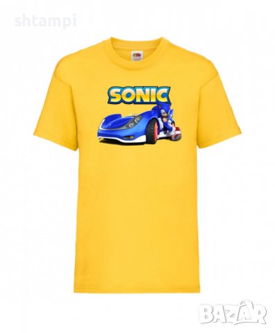 Детска Тениска Соник Sonic The Hedgehog Sonic Car Изненада,Подарък,Игра,Колата на соник, Sonic, снимка 7 - Детски тениски и потници - 37209678