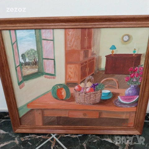 Картина авторска натюрморт, снимка 2 - Картини - 53962372