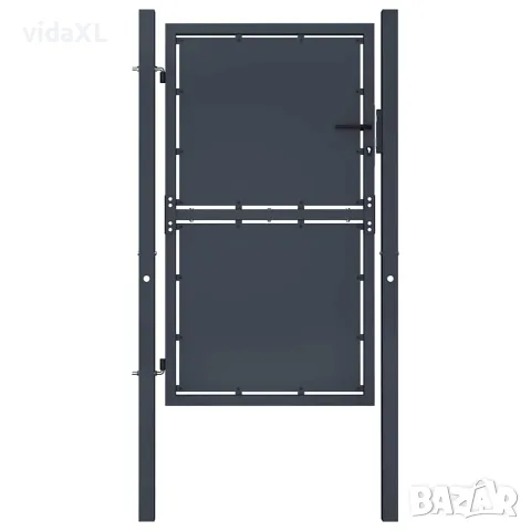 vidaXL Градинска порта от стомана 100x175 см, антрацит（SKU: 144521）