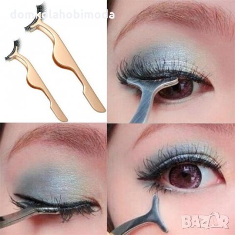 Щипка(пинсета) за поставяне на изкуствени мигли, снимка 5 - Други - 31861876
