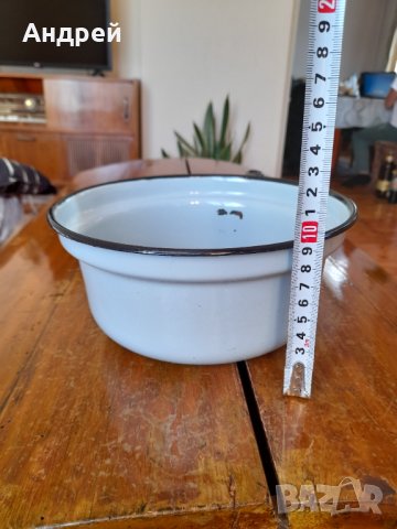 Стара емайлирана цедка,гевгир #15, снимка 5 - Антикварни и старинни предмети - 42840768