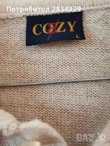 Нова вълнена мъжка блуза, размер L, снимка 2 - Блузи - 48682049