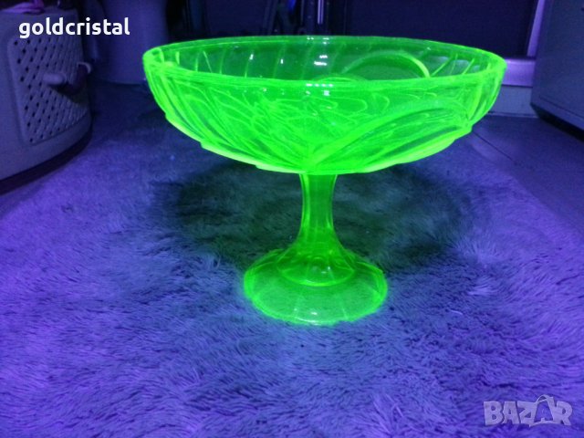 Кристална фруктиера ураново стъкло 