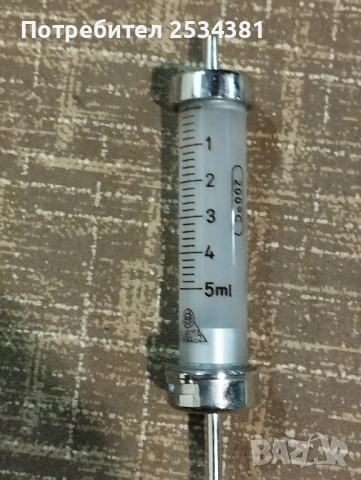 Винтидж стъклена спринцовка , снимка 2 - Антикварни и старинни предмети - 51789533