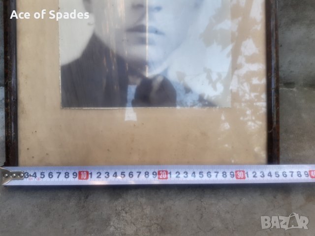 Стара Снимка Портрет с Рамка  35/ 47 см. (5), снимка 4 - Антикварни и старинни предмети - 30794234