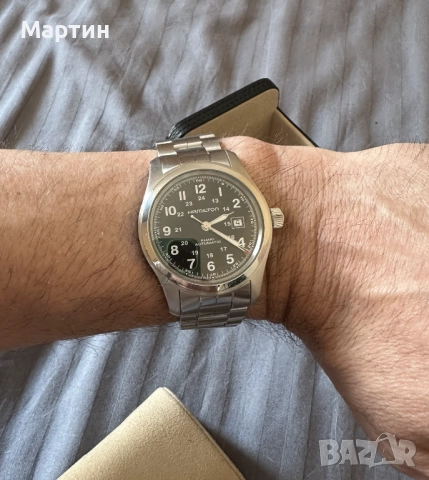 Автоматичен часовник ХАМИЛТЪН - HAMILTON KHAKI FIELD 42MM H70515137, снимка 3 - Мъжки - 52398430