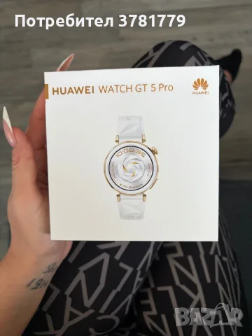 ЧИСТО НОВ Huawei Watch GT 5 Pro 42mm White (Гаранция към А1)