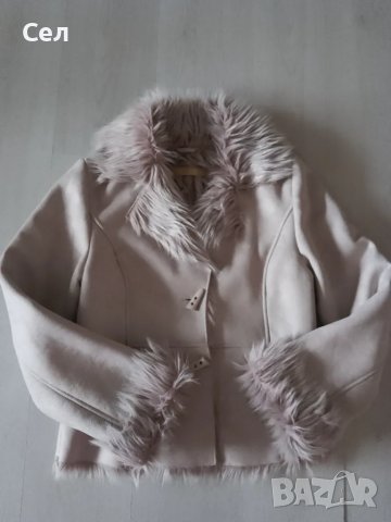 Бледо лилаво топло палто М