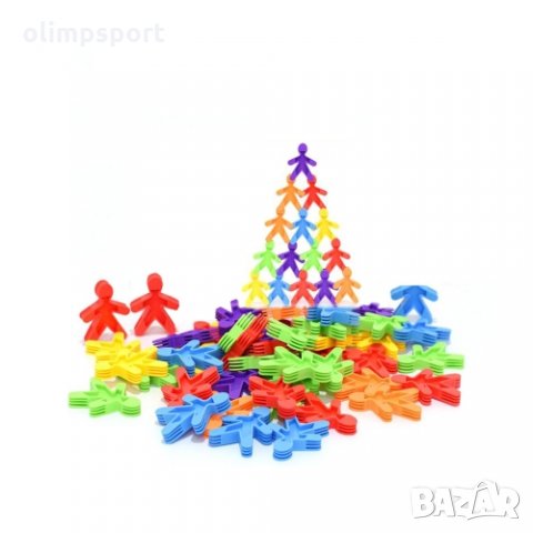 Конструктор 500г елементи с различни цветове в PVC плик (270399) нов Комплектът дава възможност за и, снимка 2 - Конструктори - 31030221