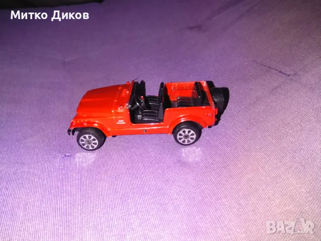 Bburago маркова метална количка Wranglerвинтидж 1:43