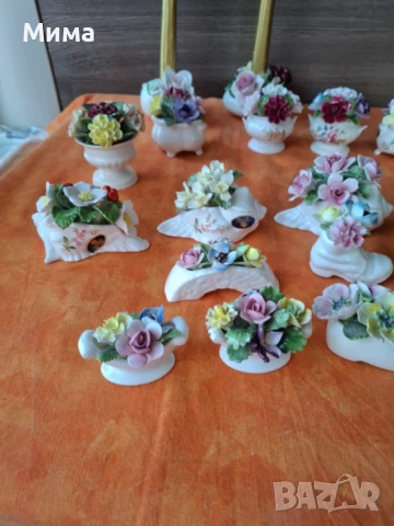 Порцеланови декорации с цветя, снимка 9 - Декорация за дома - 50924523