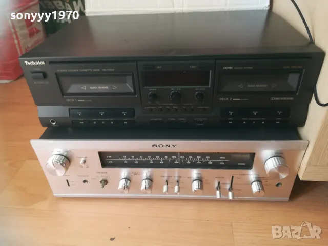 TECHNICS DUAL REC DECK+SONY VINTAGE RECEIVER 260924