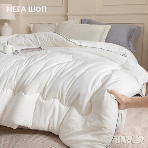 Зимен юрган с овча вълна 160x200 см – Топлина и комфорт за студените нощи, снимка 2 - Олекотени завивки и одеяла - 52908034