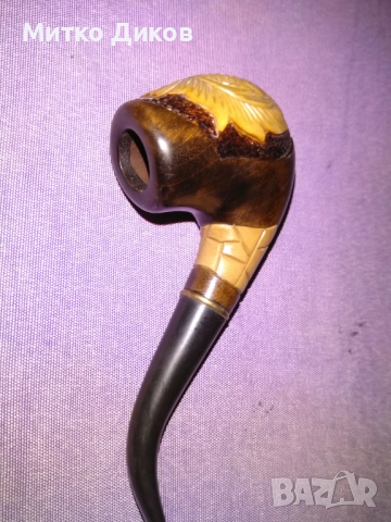 лула от морска пяна (сепиолит) нова ръчна изработка, снимка 4 - Лули - 52458260