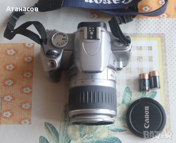 Canon EOS 300V + обектив EF 28-90mm, снимка 4 - Фотоапарати - 52546663